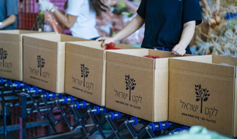 פעילות אריזה של לקט ישראל, צילום אמיר יעקובי באדיבות לקט ישראל