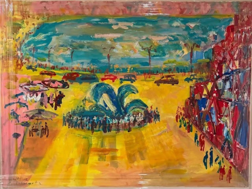 ציור בתערוכה (צילום: המרכז הרפואי לשיקום לוינשטיין)
